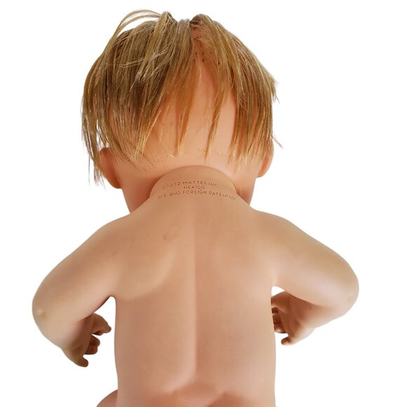 Mattel Baby Tender Love 1972 Baby Girl Doll Toy Blonde Drink Wet Nightgown - Picture 4 of 11